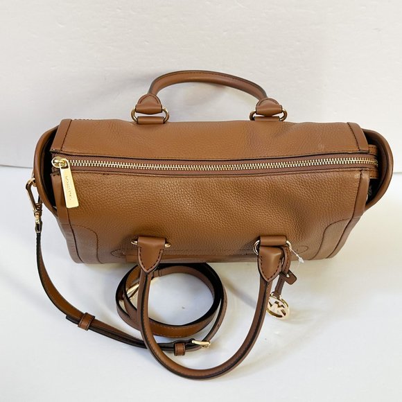 Michael Kors Carine Large Satchel Shoulder Crossbody Bag Brown - Picture 7 of 14